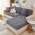 Jacquard Fabric Couch Cushion Covers, Elastic Stretch Sofa Protector for L-Shaped Couches and Pet-Friendly Living Rooms