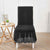 Premium Textured Seersucker High-Stretch Washable Dining Chair Slipcovers with Skirt