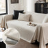 Herringbone Textured Sofa Throw Blanket, Durable Pet Friendly Modern Couch Slipcover