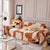 Modern Abstract Chenille Sofa Cover, Large Soft Throw Blanket with Tassels for Couch