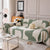 Modern Abstract Chenille Sofa Cover, Large Soft Throw Blanket with Tassels for Couch