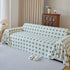 Geometric Jacquard Plush Warm Sofa Couch Cover Coral Fleece Throw Blanket for Couch