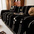 Chenille Jacquard Sofa Throw Cover with Tassel Soft Thick Couch Protector Blanket