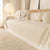 Sofa Cover Throw with Lace Trim & Pom-Pom Fringe, Decorative Couch Cover Blanket