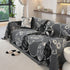 Modern Retro Sofa Throw - Decorative, Washable Chenille Blanket & Couch Protector