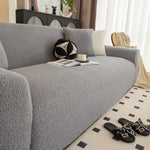 Stretch Plush Fitted Couch Slipcover Furniture Protector for 1/2/3/4/5 Cushion Couch