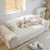 Quilted Geometric Cotton Sofa Cover, Non-Slip & Thick Padded Furniture Covers