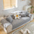 Quilted Geometric Cotton Sofa Cover, Non-Slip & Thick Padded Furniture Covers