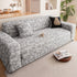 High Stretch Thick 3D Spacer Sofa Cover, Air-Layer Jacquard Cushioned Couch Slipcover
