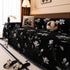 Luxury Thickened Sofa Throw Cover, Decorative Cozy Floral Jacquard Couch Cover Blanket