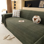 Jacquard Textured Couch Cover Throw, Soft Thick Decorative Slipcover for Couch
