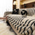 Jacquard Fleece Throw Blanket for Couch Plush Fuzzy Cozy Soft Blankets and Throws for Sofa