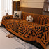 Boho Plush Couch Cover Bohemian Throw Blanket Decor Covers Sofa Chair Furniture Bed