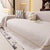 Jacquard Ice Silk Sofa Throw Cover with Gold Trim, Summer Cooling Couch Slipcover