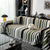 Striped Chenille Sofa Throw Covers, Boho Style Cozy Couch Protector Blanket