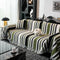 Striped Chenille Sofa Throw Covers, Boho Style Cozy Couch Protector Blanket