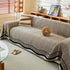 Reversible Herringbone Sofa Cover, 2-in-1 Classic British Throw Blanket for Couch