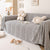 Modern 3D Water Ripple Sofa Cover, Non-Shedding Cream Style Furniture Protector Throw