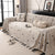 Thick Plush Sofa Cover Throw for Couch, 3D Textured Herringbone Washable Slipcover