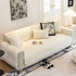 Baroque Sofa Cover – Quilted Cotton, Non-Slip, Washable with Ornate Embroidery