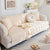 Cotton Quilted Sofa Cover, Non-Slip Couch Protector Fits Backrest, Seat & Armrest