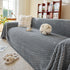 Thick Plush Non-Slip Sofa Throw Cover, Warm Soft Faux Fur Couch Protector for Winter
