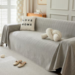 Herringbone Oversized Chenille Couch Throw Cover Sofa Slipcovers Couch Covers for Sectional Couches