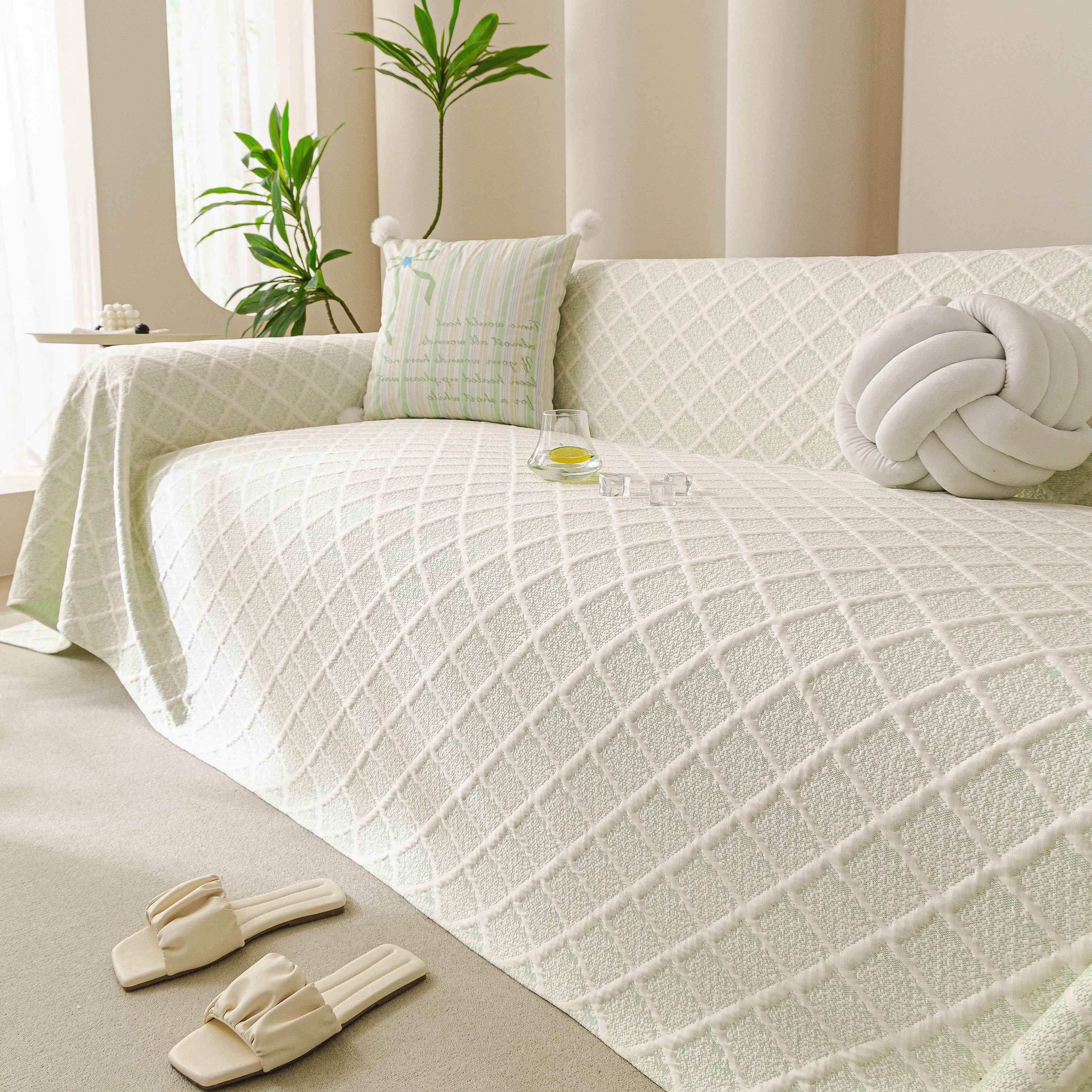 Cooling Couch Cover Throw, Washable Breathable Summer Bed Cover Sofa Protector Covers