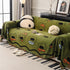 Cute Chenille Couch Cover Throw, Cartoon Soft Washable Sofa Cover for Sectional Sofas