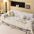 Ruffled Sweet Floral Sofa Cover with Skirt, Soft and Decorative Couch Throw Cover