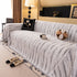Chenille Oversized Throws for Couches, Washable and Durable Sofa Slipcover for Pets