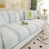 Striped Non-Slip Cooling Couch Cover, Summer Couch Pads for Seat Back Armrest