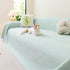 Cooling Embossed Botanical Couch Cover, Soft Ice Silk Furniture Protector for Sofa