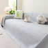 Cooling Embossed Botanical Couch Cover, Soft Ice Silk Furniture Protector for Sofa
