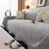 Chenille Sofa Cover Throw Blanket, Woven Textured Minimalist Wabi-Sabi Couch Cover