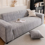Spandex Jacquard Sofa Cover, High Stretch Crinkle Textured Couch Slipcover KAS Washable