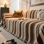 Bohemian Striped Sofa Cover, Decor Woven Throw for Couch, Loveseat, or Sectional