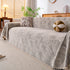 Cozy Textured Couch Protector with Fringe, Universal Soft Slipcover for Couch Sofa Bed