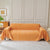 Solid Color Chenille Sofa Throw Blanket, Cozy & Easy Care Fringed Furniture Protector