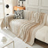 Chenille Sofa Cover Throw Blanket, Boho Geometric Scratch Proof Couch Protector