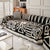 Chenille Geometric Sofa Throw Blanket, Boho Washable Furniture Throw Covers for Sofa