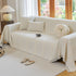 Textural Striped Chenille Sofa Covers, Boho Washable Decor Sofa Blankets Covers