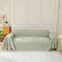 Solid Color Chenille Sofa Throw Blanket, Modern Decor Soft Couch Cover with Fringes