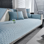 Geometric 3D Sofa Cover, Non-Slip Couch Protector for Seat, Backrest & Armrest