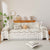 Farmhouse Ruffled Lace Sofa Slipcover Vintage Furniture Protector with Botanical Print