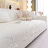 Sofa Cover for Leather & Fabric Couches, 3D Leaf Embossed Quilted Furniture Covers