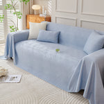 Cooling Scratch Proof Large Sofa Throw Cover, Geometric Texture Couch Protector