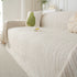 Summer Cooling Ice Silk Sofa Cover, Textured Stripe Soft Breathable Couch Throw Cover