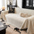 Herringbone Chenille Couch Cover Blanket Soft Durable Throw Sofa Protector with Tassel