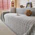 Textured Plaid Couch Throw Cover, Modern Decorative Sectional Furniture Covers